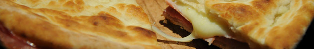 Sándwiches en pan de pizza