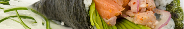 Temaki (cono tradicional japonés)